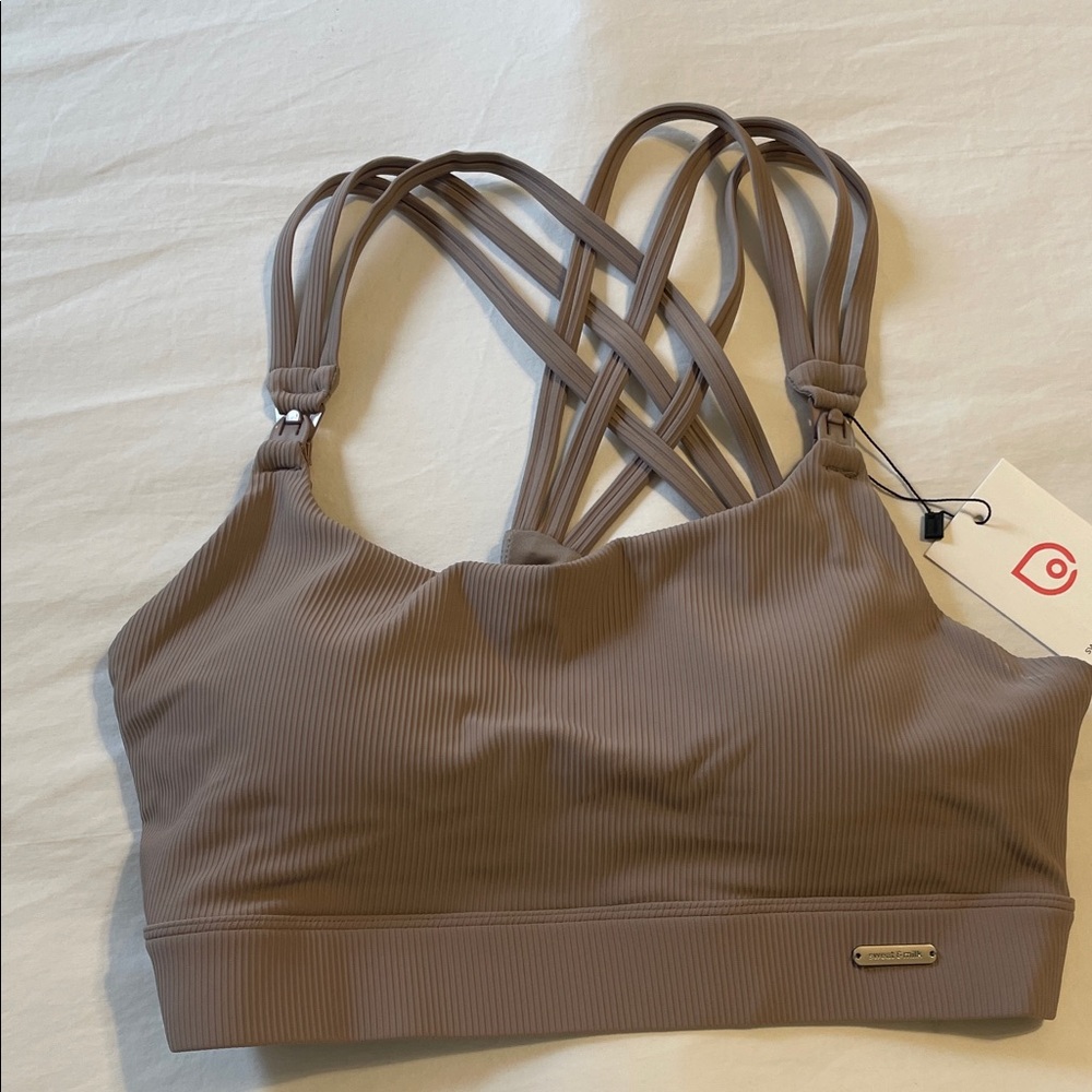 Women's Taupe Strappy Bralette